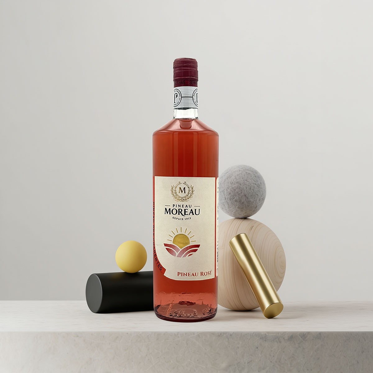 Pineau des Charentes rosé | Cognac Moreau